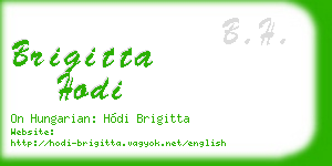 brigitta hodi business card