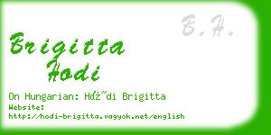 brigitta hodi business card